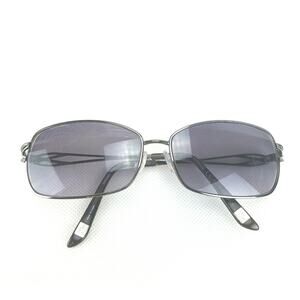 Saks Women's Dark Ruthenium Prescription Designer Sunglasses Silver Tone Frame G